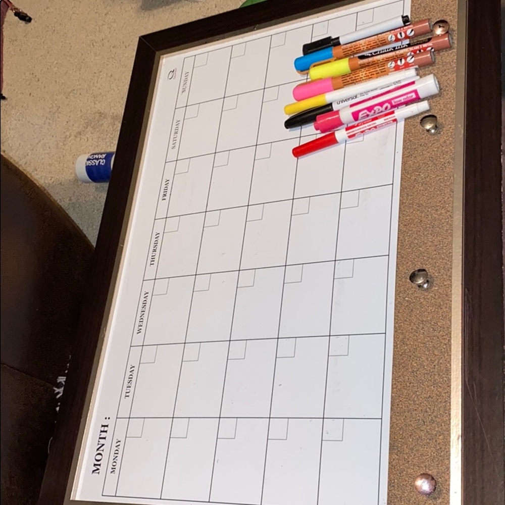 dry erase/magnet/cork board